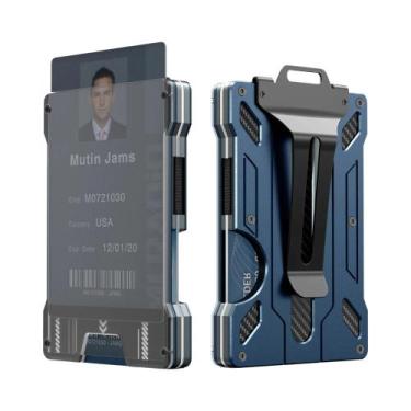 Imagem de Carteira Slim Masculina Com RFID, Capacidade Para 15 Cartões, Clip De 