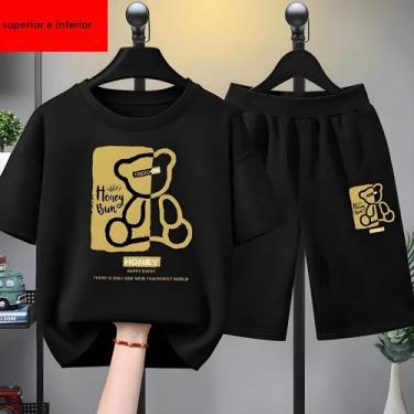 Imagem de Conjunto De Roupas De Verão Para Bebê Menino E Menina, Camiseta Com Es