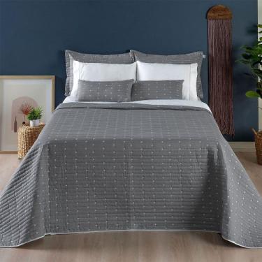 Imagem de Cobre Leito Casal Colcha Jogo Cama Padrão Dupla Face Urbany 400Fios - 