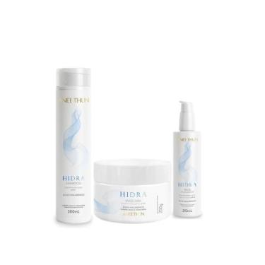 Imagem de Kit Aneethun Hidra Shampoo, Máscara e Finalizador  Hidratação Profunda