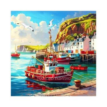 Imagem de Kit De Pintura Diamante 5D Paisagem Urbana, Bordado Completo, Cenário 