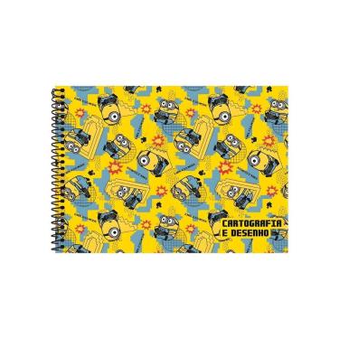 Imagem de Caderno De Desenho Escolar Capa Dura Minions Premium