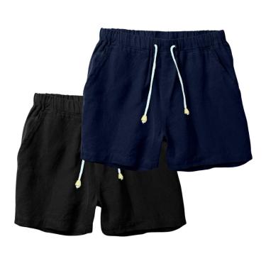 Imagem de Kit 2 Shorts Linho Premium Bermuda Masculina Moderno e Leve-Masculino