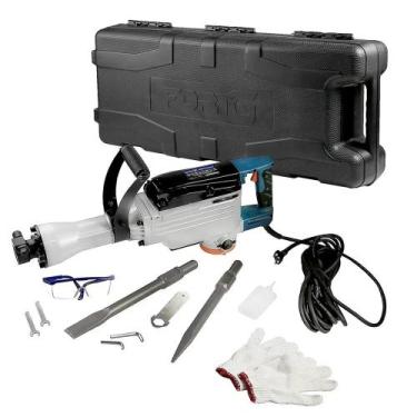 Imagem de Martelo Demolidor Rompedor 14,2Kg 55J 1300W 220V com Maleta - FORTGPRO