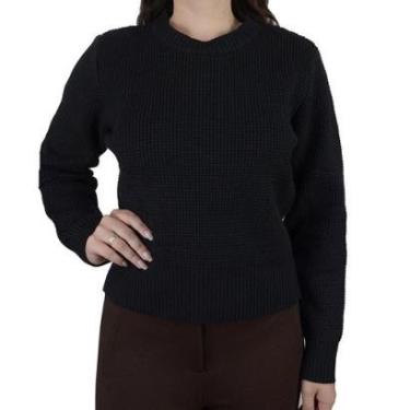 Imagem de Blusa Feminina Facinelli By Mooncity Tricot Preta - 651241-Feminino