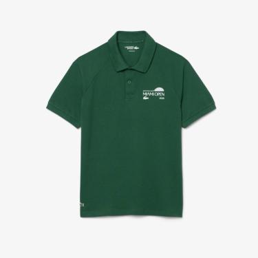 Imagem de Camisa Polo Lacoste Petit Piqué Edição Miami Open Masculina-Masculino