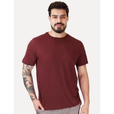 Imagem de Camiseta Dudalina Masculina Essentials Modal Logo Vinho-Masculino