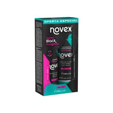 Imagem de Kit Novex Santo Black Poderoso Shampoo 300ml + Tratamento Condicionant