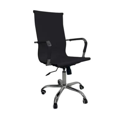 Imagem de Cadeira De Escritorio Esteirinha, Giratoria, Ergonomica, Alta, Cor:preto.