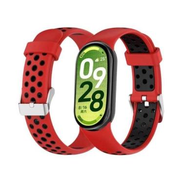 Imagem de Pulseira Esportiva De Silicone Bicolor Para Xiaomi Mi Band 10 9 8 - Su