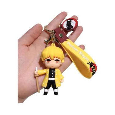 Imagem de Chaveiro De Anime Demon Slayer Kimetsu No Yaiba, Pingente Fofo Para Bo