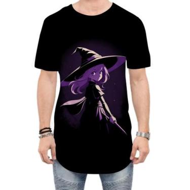 Imagem de Camiseta Longline Bruxa Halloween Púrpura 16 - Kasubeck Store®, GG