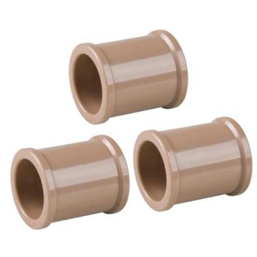 Imagem de Kit 3 Luva Soldável 25mm Conexão Canos Tubos PVC - FORTLEV