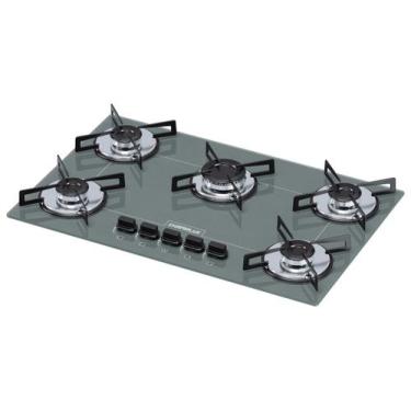 Imagem de Cooktop chamalux 5 bocas ultra chama prata chapa