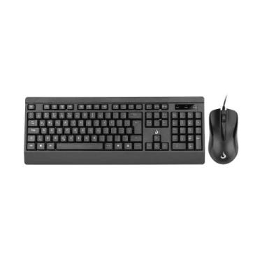 Imagem de Kit Teclado e Mouse Office Rise Mode OF 02 USB 1000DPI ABNT2 RMTM02FB