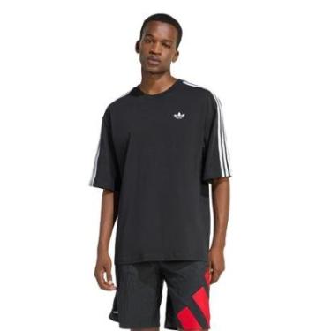 Imagem de Camiseta Tamanho Oversized Adicolor Três Listras Adidas Masculina-Masculino