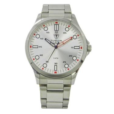 Imagem de Relógio Masculino de Aço Tuguir Analógico Infinity TGI37216 Prata