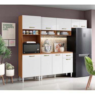 Imagem de Cozinha Aurora 9 Portas e Nicho Para Forno/Microondas e Balcão C/ Tamp