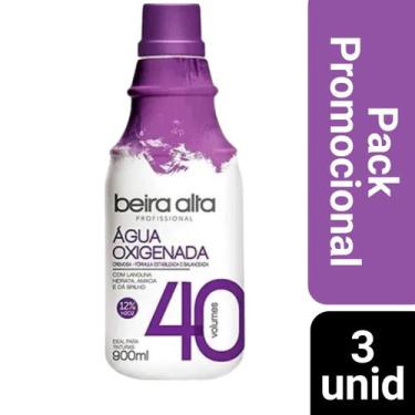 Imagem de Kit 3 Água Oxigenada Beira Alta 900ml - Volume 40