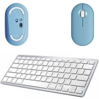 Imagem de Mouse Azul / Teclado Bluetooth Galaxy Tab A7 T500/T505 10,4" - Global 