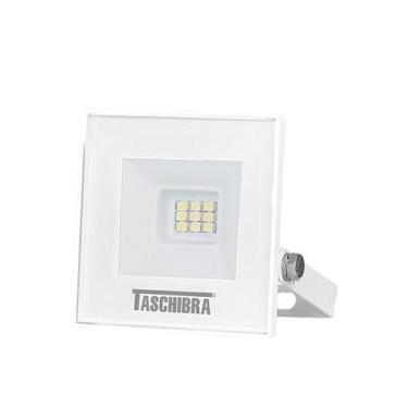 Imagem de Refletor Led Holofote Taschibra 10W 3000K TRLED Slim Branco
