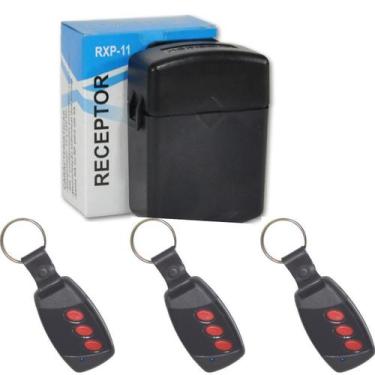 Imagem de kit 1 Receptor 433 2 Canais +3 controles 3 botões code learn - HOMBRUS