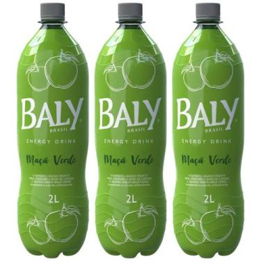 Imagem de Kit 3 un Bebida Energética Baly Maçã Verde Pet 2L