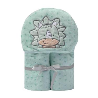 Imagem de Cobertor microfibra manta para bebes e crianças papi friends com capuz