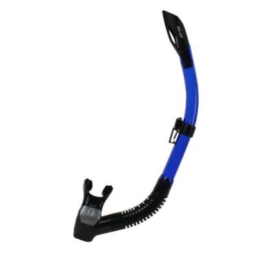 Imagem de Snorkel Respirador Mergulho Com Valvula Sk-07 Fun Dive, Preto, Azul