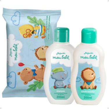 Imagem de Kit Jequiti Meu Bebê Shampoo Condicionador e Lenço Umedecido