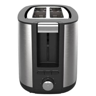 Imagem de Torradeira Elétrica Simple Life OTOR600-127 com 7 Níveis de Tostagem e Função Descongelar Inox Oster