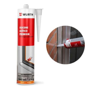 Imagem de Silicone Acético Antfungo Premium Antmofo Incolor 274g Wurth