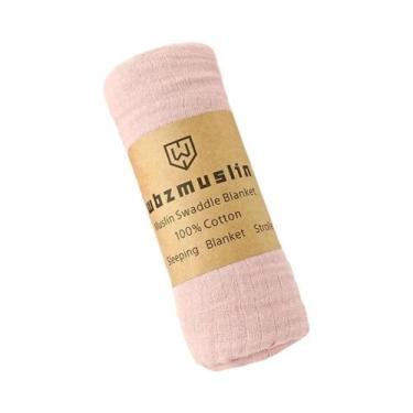 Imagem de Manta De Algodão Muslin Macia Para Bebês, Envoltório De Gaze Para Recé