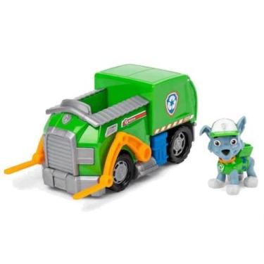 Imagem de Carrinho Rocky Patrulha Canina + Boneco 6cm Original Sunny