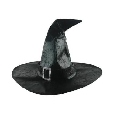 Imagem de Chapéu Preto Pontudo De Bruxa/Mago Para Halloween, COSPLAY E Festas De