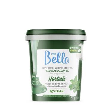 Imagem de Cera Depilatória Hidrossolúvel Hortelã Depil Bella 600g