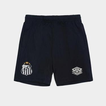 Imagem de Calção Santos 26/27 Treino CT Umbro Masculino, Preto, M