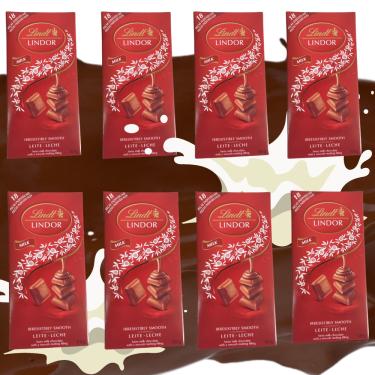 Imagem de Chocolate Europeu Lindt Lindor Singles Milk 100g Kit com 7