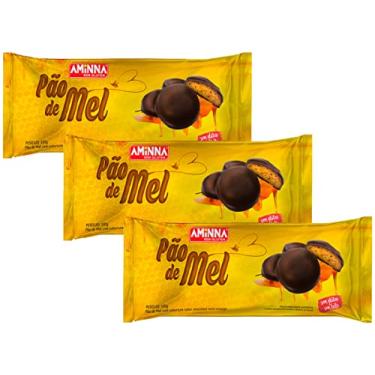 Imagem de Kit 3 Pão de Mel Meio Amargo Sem Glúten 100g Aminna