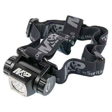 Imagem de Smith & Wesson M&P Delta Force HL 3 x AAA 430 Lumen farol com 6 modos, estrutura impermeável e retenção de memória para sobrevivência, caça e exterior, azul