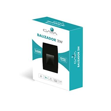 Imagem de Balizador Retangular Bivolt Preto - Gaya
