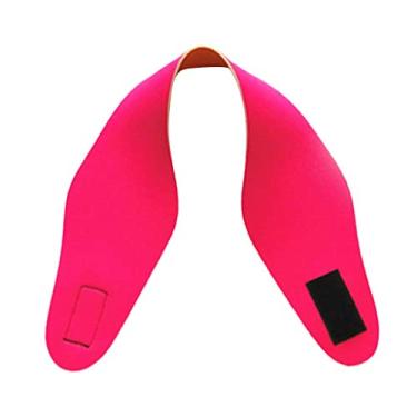 Imagem de Faixa de Cabeça de Proteção de Orelha de Neoprene para Crianças Adultos Natação Elástica Faixa de Cabeça, Cor de rosa, Kids 51cm.