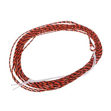 Imagem de Linha de pesca com mosca Tenkara de 11FT Trançado Cônico Líder Laranja/Preto/Amarelo - Laranja com Preto