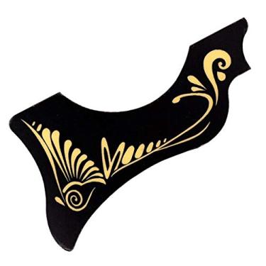 Imagem de simhoa 1 peça de palheta de guitarra antiarranhões para guitarra popular acústica de 100/101 cm preta