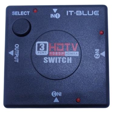 Imagem de Hub Hdmi ( Switch ) 3 Portas It-Blue - Le-4111