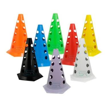 Imagem de Cone Demarcatório Furados Funcional C/30 Unidades Agilidade