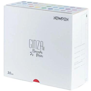 Imagem de Caneta Pincel BRUSH Ginza PRO KIT com 30 Cores Newpen 17.079