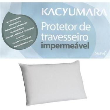 Imagem de Protetor De Travesseiro Impermeável Malha 100% Algodão Kacyumara
