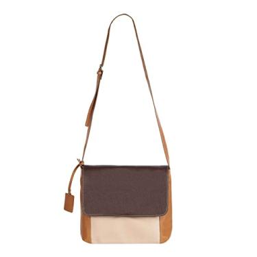 Imagem de Bolsa Pasta Carteiro de Couro Legítimo Clássica (Tons Terrosos)