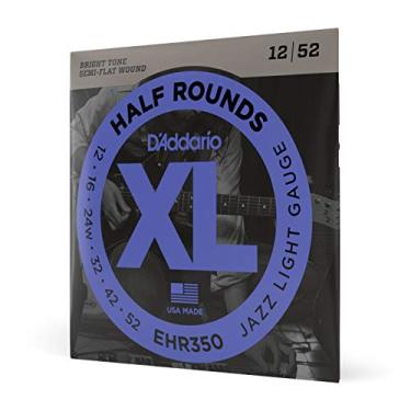 Imagem de Encordoamento Para Guitarra Semi-Flat .012-.052 D'Addario Half Rounds EHR350